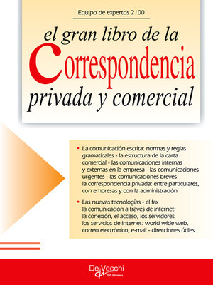 cover image of El gran libro de la correspondencia privada y comercial